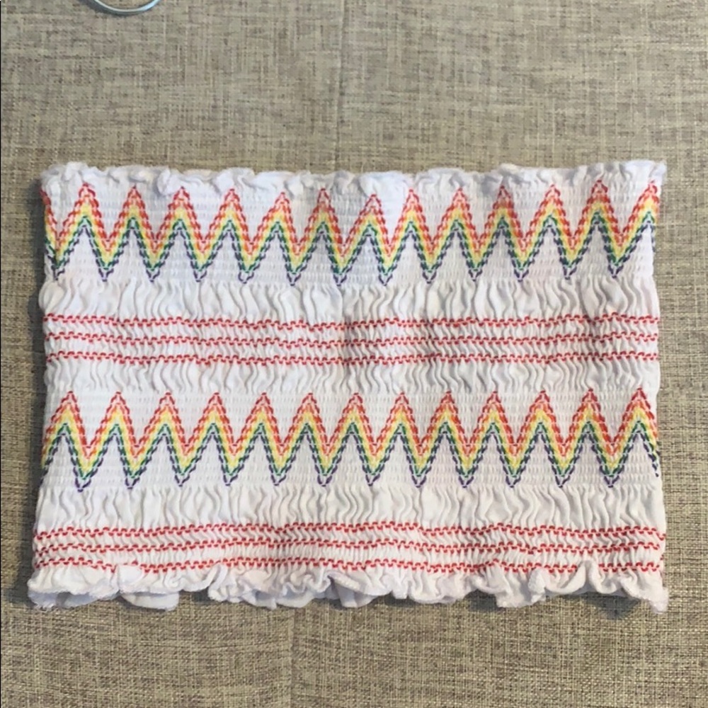 rainbow crop top